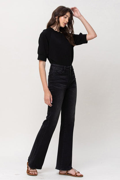 High Rise Relax Flare Jeans