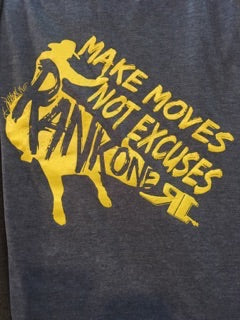 Make Moves Not Excuses heather denim (S020-D)